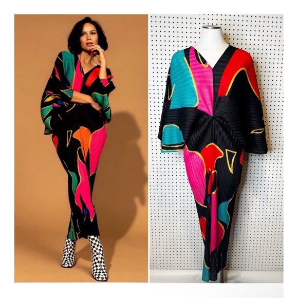 Colorful Abstract Dress - Picture 4 of 8